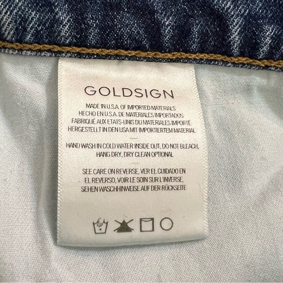 Goldsign High Rise Straight Leg Jeans Size 30 - Picture 13 of 14
